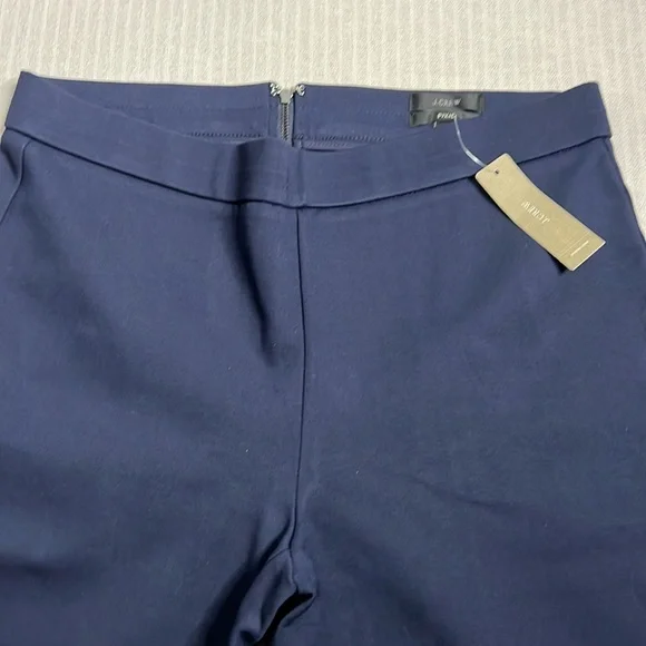 J.Crew Black Label Pixie Ponte Stretch Pants Size L NWT Navy Blue - Picture 3 of 12
